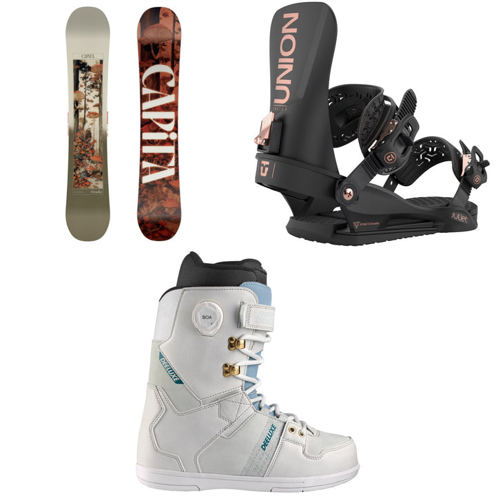 CAPiTA Paradise Snowboard + Union Juliet Snowboard Bindings + Deeluxe D.N.A. Snowboard Boots - Women's 2026
