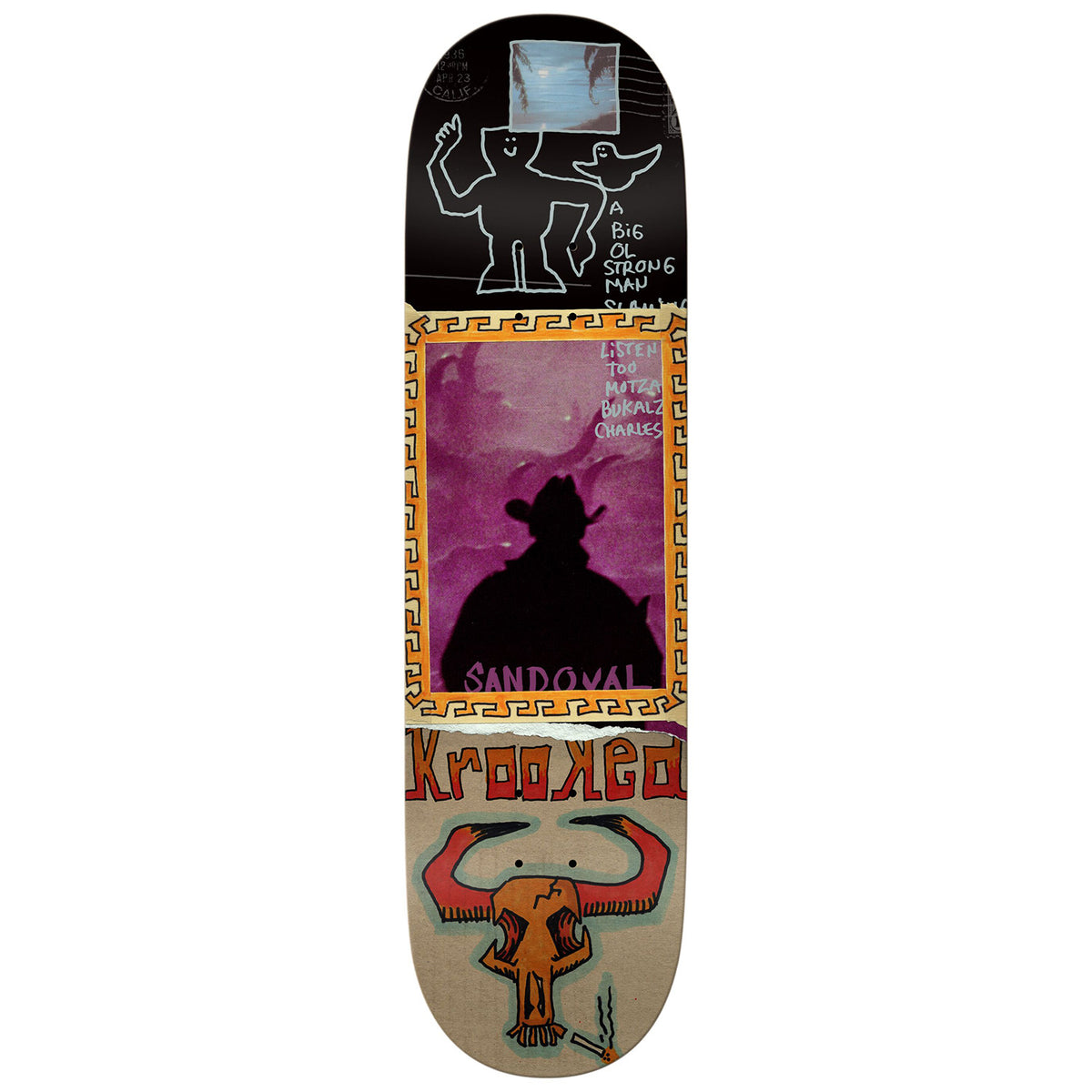 Krooked Sandoval Gun Slinger 9.02 Skateboard Deck