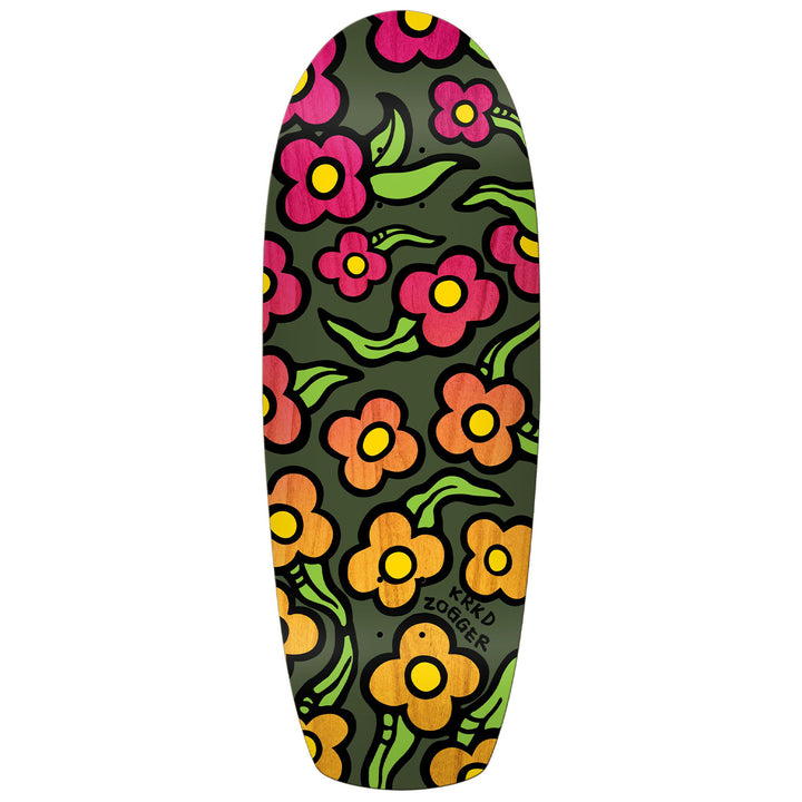 Krooked Team Zogger Wildstyle Flowers 10.75 Skateboard Deck