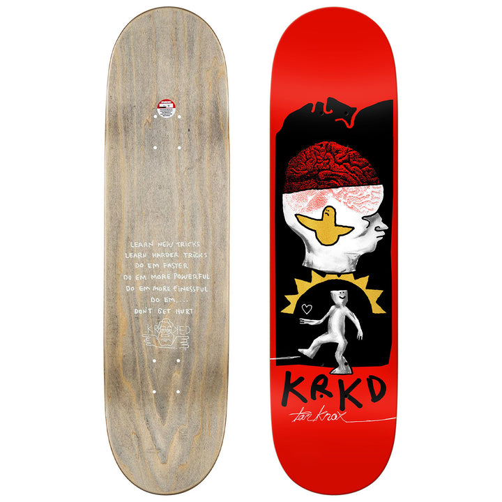 Krooked Knox Brain And Bird 8.5 Skateboard Deck