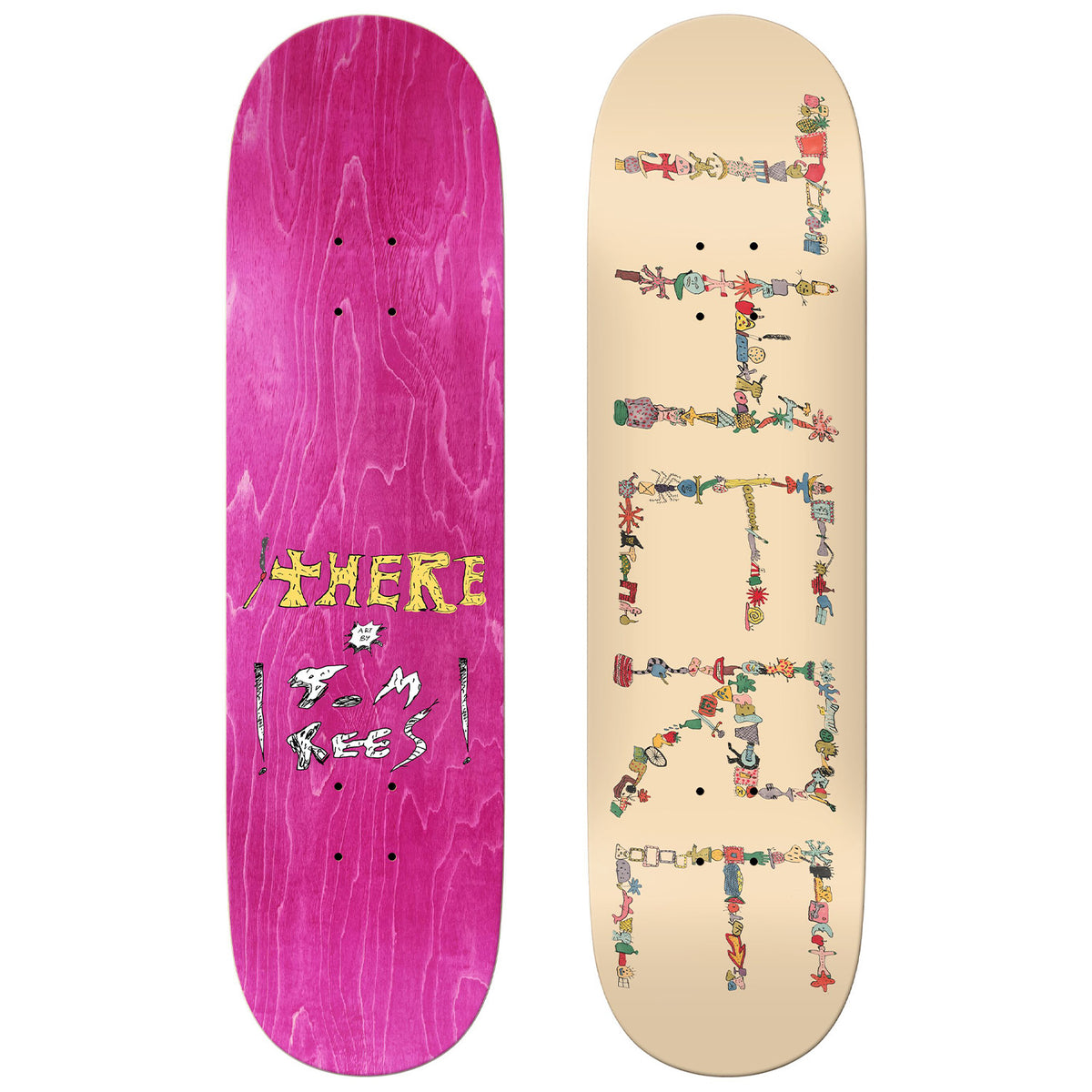 There Skateboards Team Detritus 8.12 Skateboard Deck