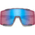 Smith Syncline Sunglasses Matte Meteorite Crystal/ChromaPop Low Light Rose Blue Mirror+Clear