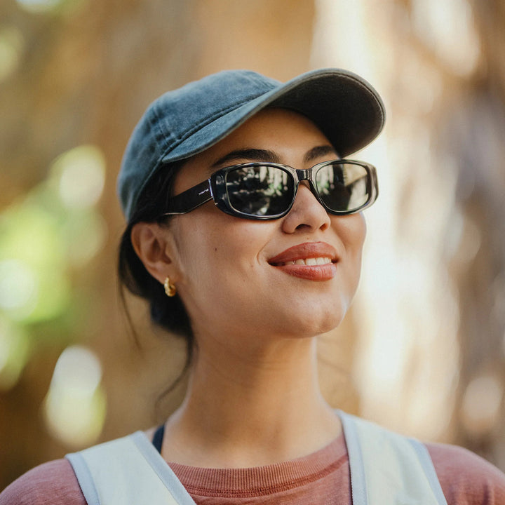 Suncloud Lane Sunglasses Black/Polarized Gray Green
