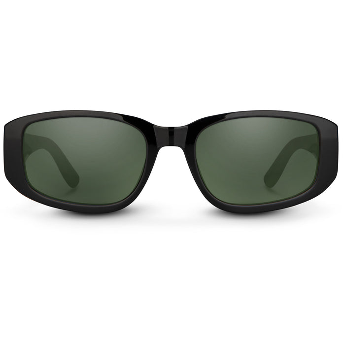 Suncloud Lane Sunglasses Black/Polarized Gray Green