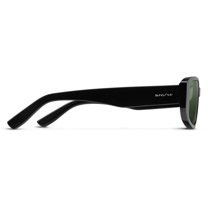 Suncloud Lane Sunglasses Black/Polarized Gray Green