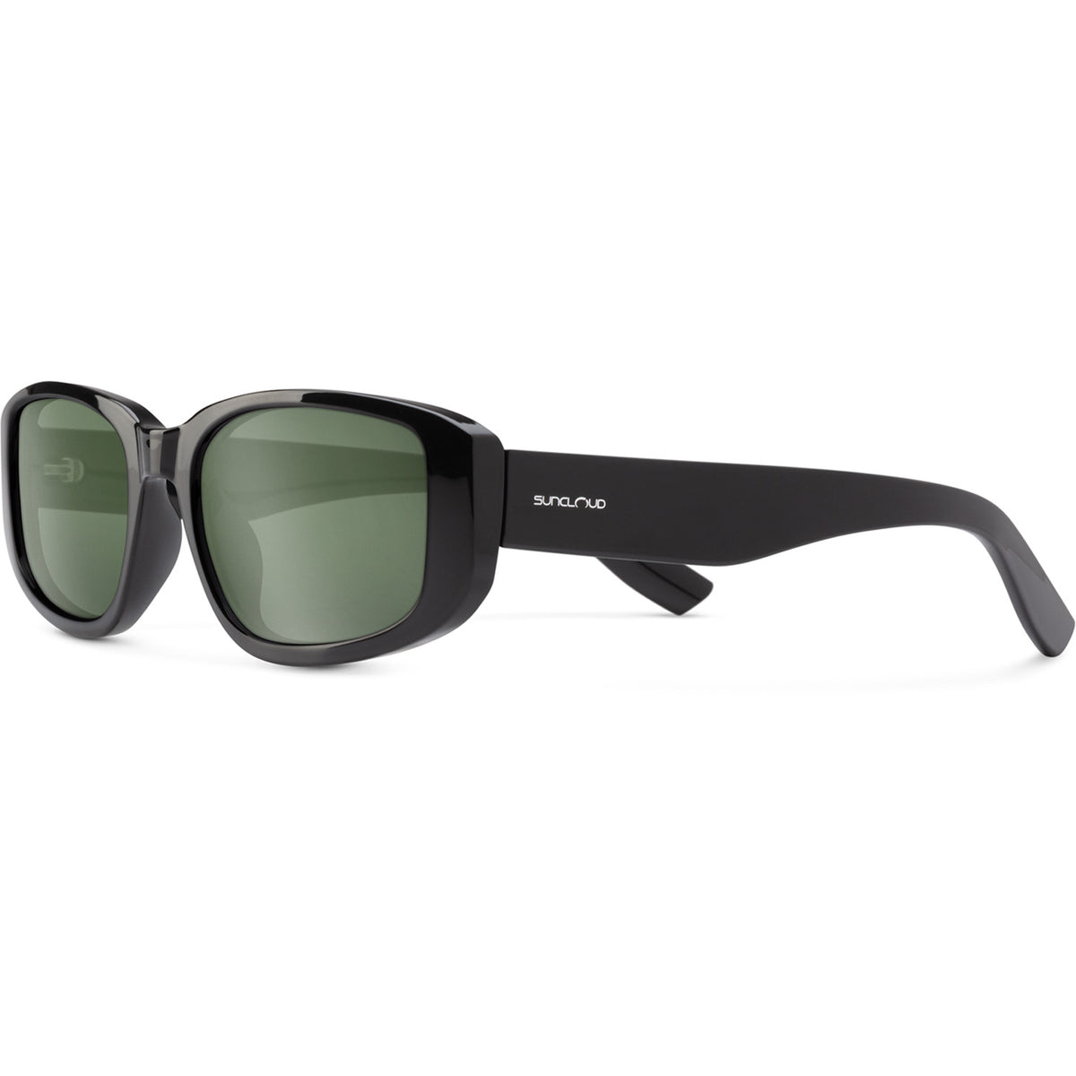 Suncloud Lane Sunglasses Black/Polarized Gray Green