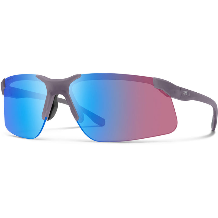 Smith Cipher Sunglasses Matte Meteorite Crystal/ChromaPop Low Light Rose Blue Mirror