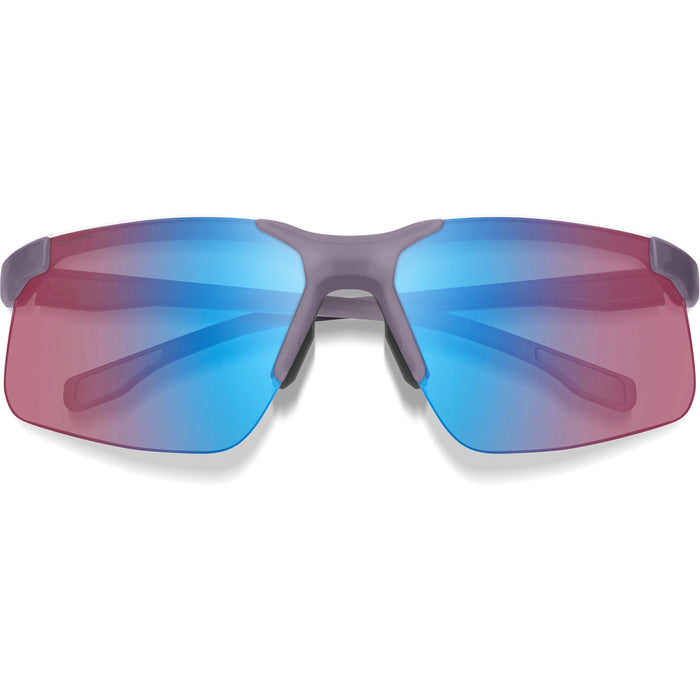 Smith Cipher Sunglasses Matte Meteorite Crystal/ChromaPop Low Light Rose Blue Mirror