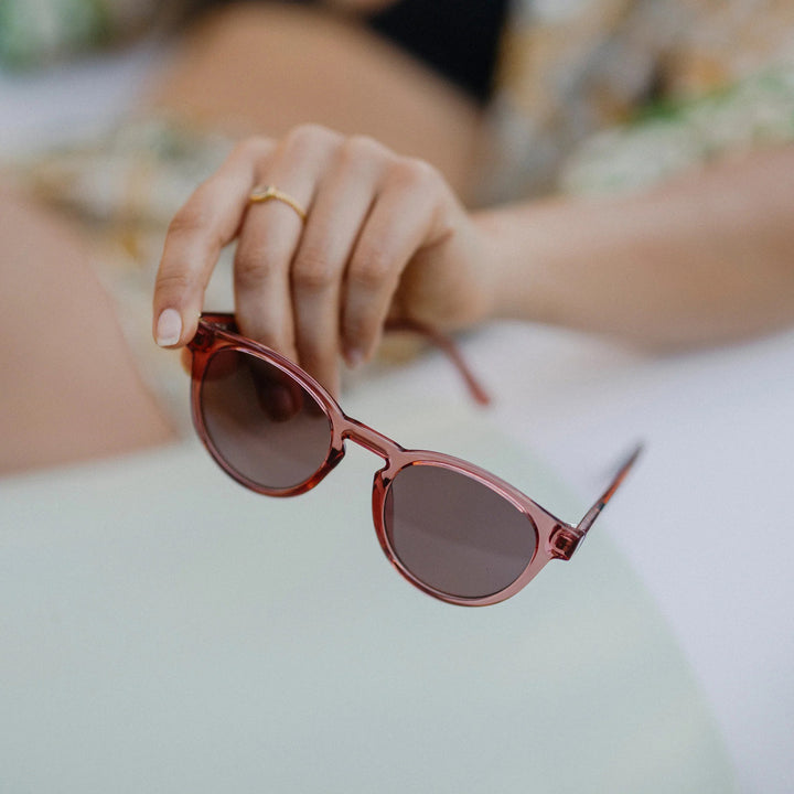 Suncloud Barnes Sunglasses Dusty Rose Crystal/Polarized Low Light Rose
