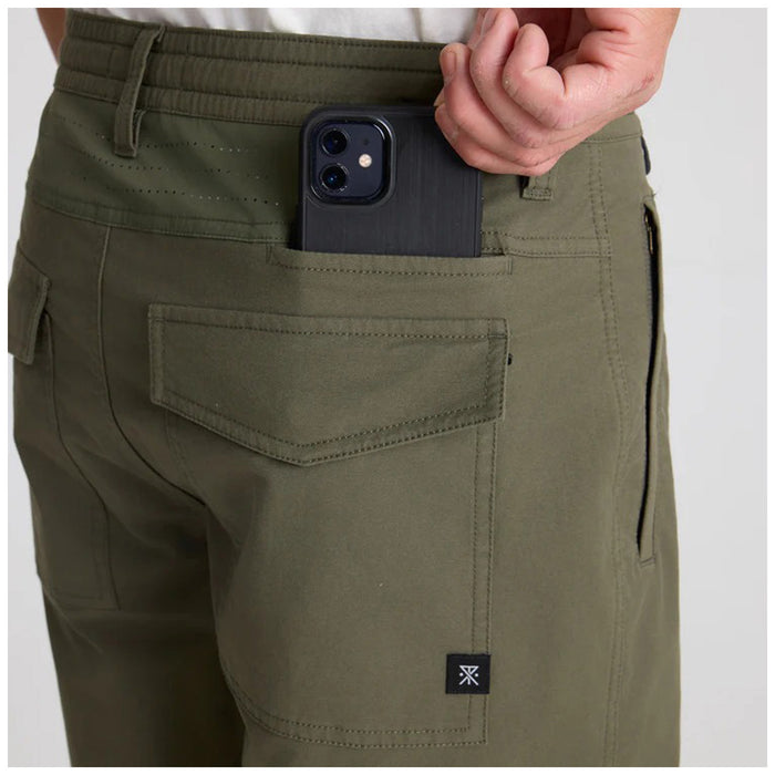Roark Layover Pro Traveler Shorts - Men's Military