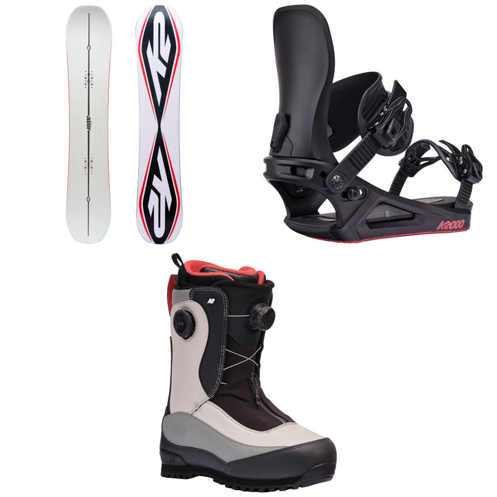 K2 K2000 ATSB Snowboard + K2000 ATBND Snowboard Bindings + K2000 AT92 Snowboard Boots 2026