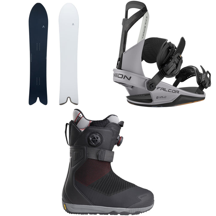 Fjell Snowboards MT 1542 Snowboard + Union Falcor Snowboard Bindings + Nidecker Index Snowboard Boots