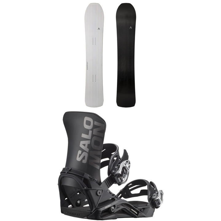 Fjell Snowboards MT 1365 Snowboard + Salomon District Snowboard Bindings