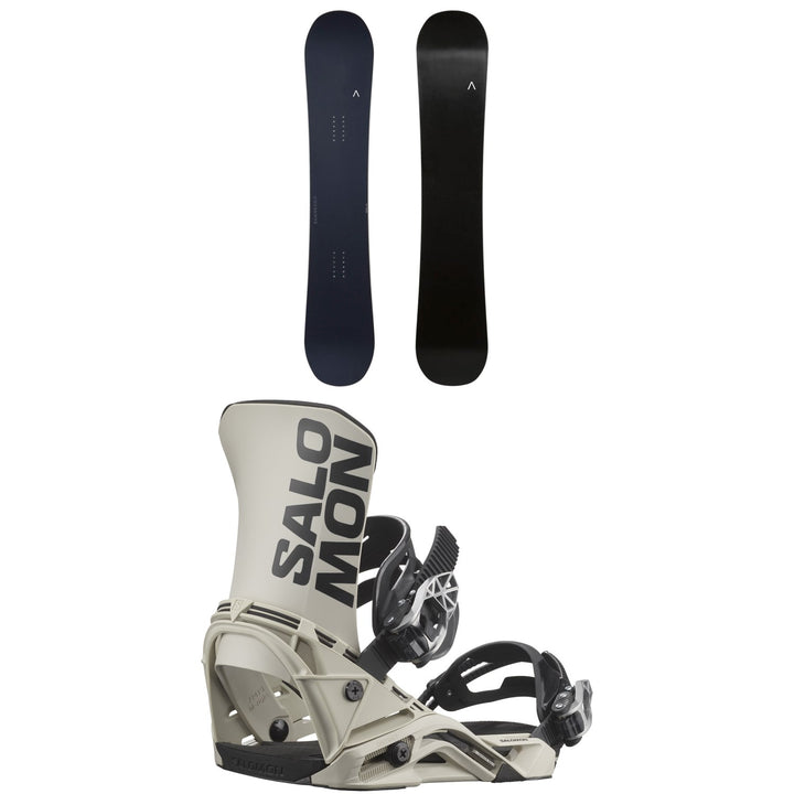 Fjell Snowboards MT 1230 Snowboard + Salomon District Snowboard Bindings