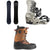 Fjell Snowboards MT 1230 Snowboard + Salomon District Snowboard Bindings + Deeluxe AREth Rin Snowboard Boots