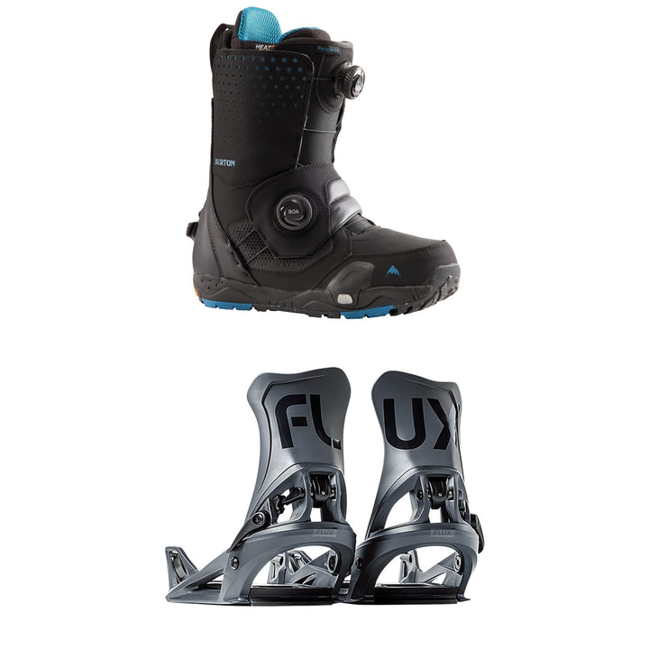 Burton Photon Step On Wide Snowboard Boots + Flux DS Step On Snowboard Bindings 2026