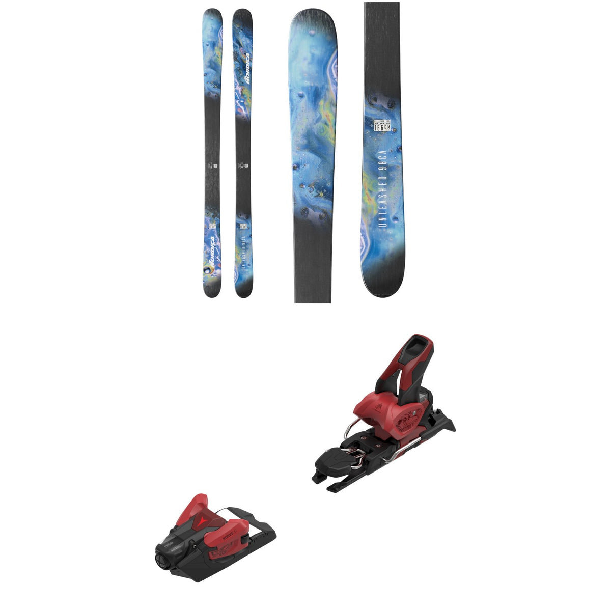 Nordica Unleashed 98 CA Skis + Atomic Strive 12 GW Ski Bindings
