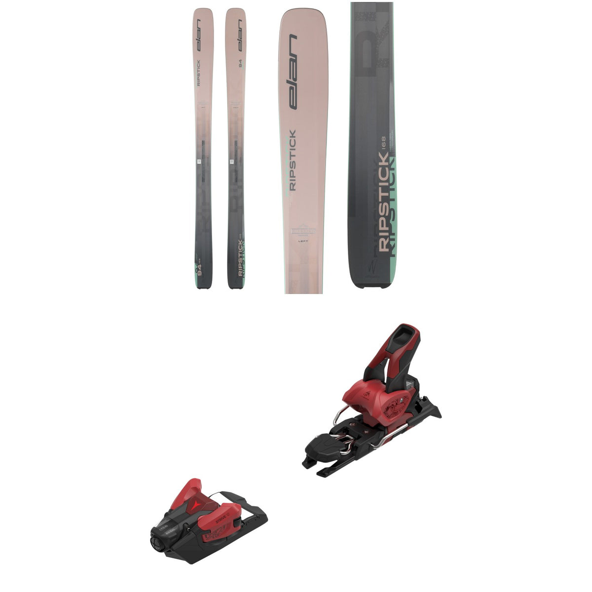 Elan Ripstick 94 Skis - Women's + Atomic Strive 12 GW Ski Bindings