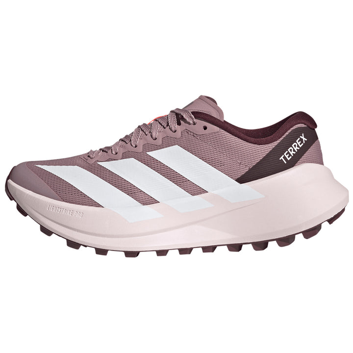 Adidas Terrex Agravic SL Shoes - Women's Magic Mauve/Ftwr White/Maroon