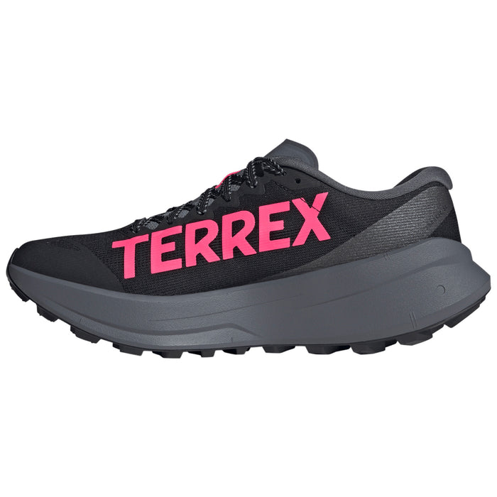 Adidas Terrex Agravic SL Shoes - Men's Core Black/Solar Turbo/Aurora Onix