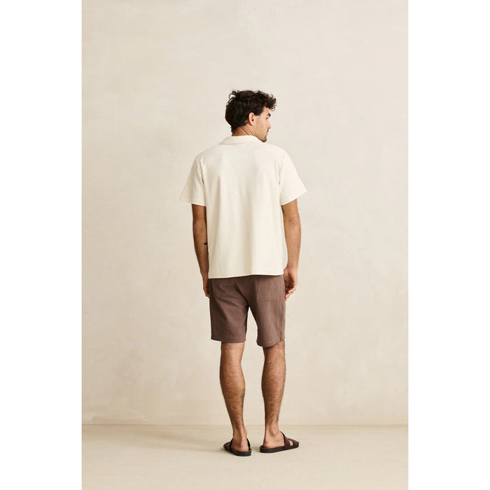 Rhythm Vintage Terry Polo Shirt - Men's Natural