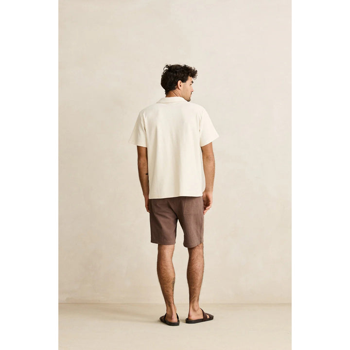 Rhythm Vintage Terry Polo Shirt - Men's Natural