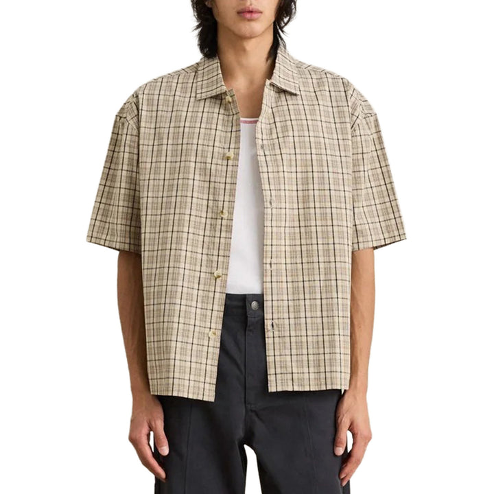 Rhythm Longreach Relaxed Short-Sleeve Shirt - Men's Cream