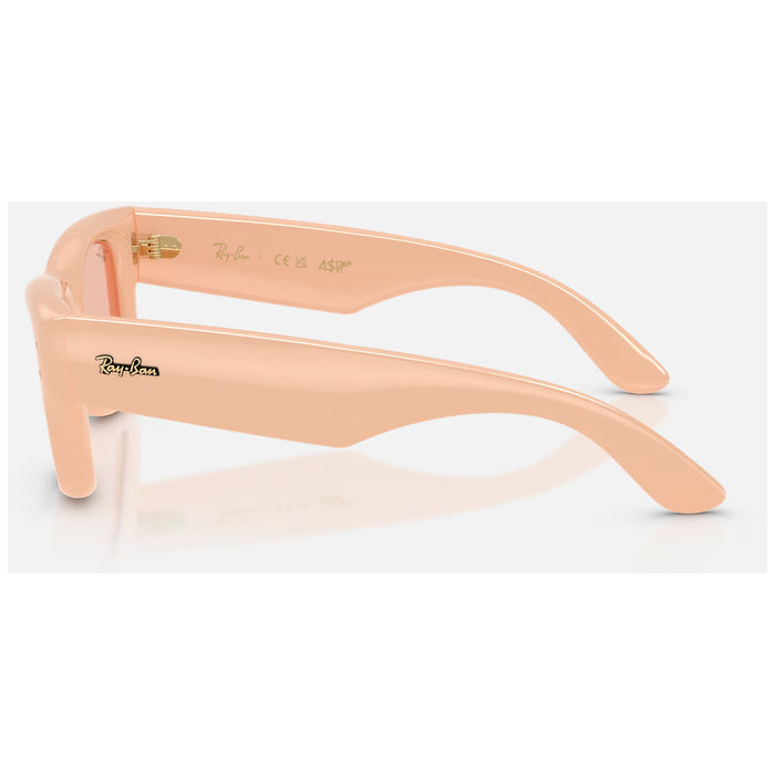 Ray Ban Wayfarer Puffer Sunglasses Polished Solid Nude/Dark Pink
