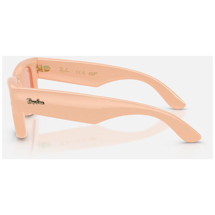 Ray Ban Wayfarer Puffer Sunglasses Polished Solid Nude/Dark Pink