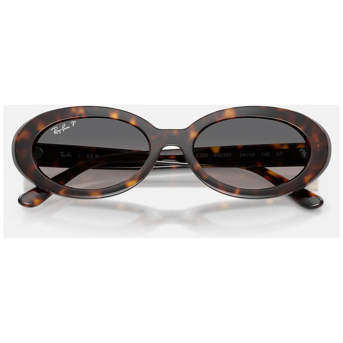 Ray Ban RB2223 Sunglasses Polished Havana/Grey Gradient Polarized