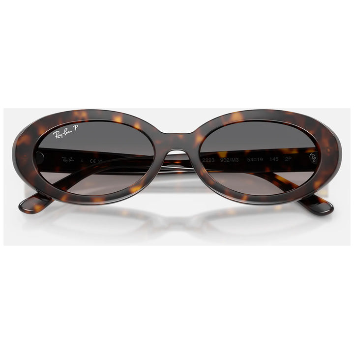 Ray Ban RB2223 Sunglasses Polished Havana/Grey Gradient Polarized