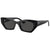 Ray Ban Zena Bio-Based Sunglasses Polished Black/Dark Grey