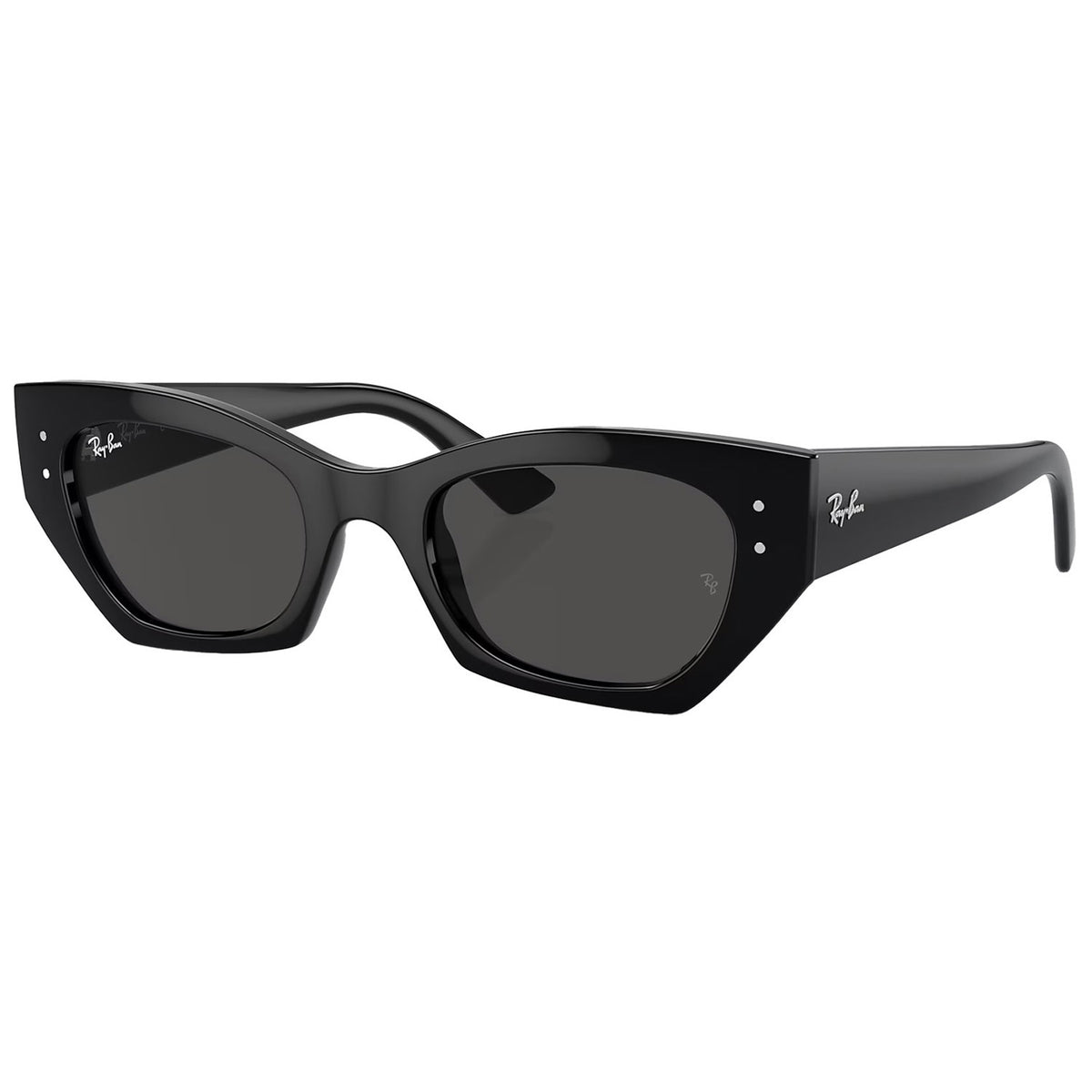 Ray Ban Zena Bio-Based Sunglasses Polished Black/Dark Grey