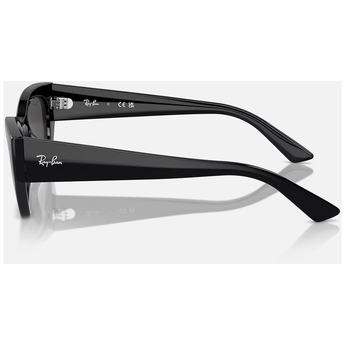 Ray Ban Zena Bio-Based Sunglasses Polished Black/Dark Grey