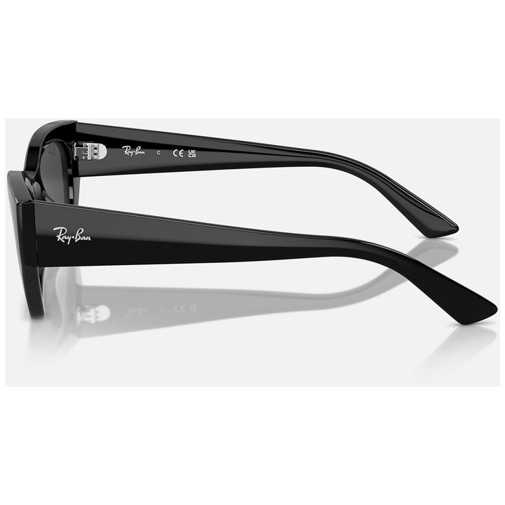 Ray Ban Zena Bio-Based Sunglasses Polished Black/Dark Grey