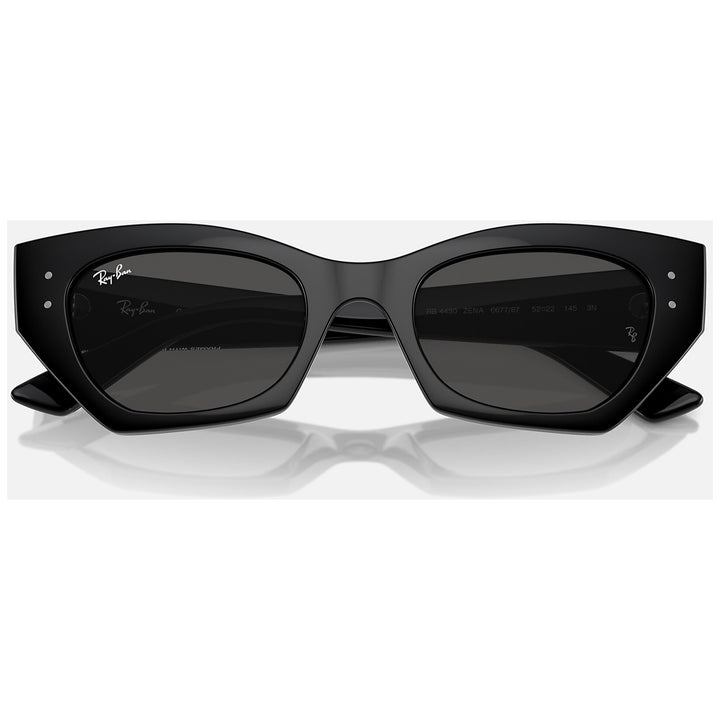 Ray Ban Zena Bio-Based Sunglasses Polished Black/Dark Grey