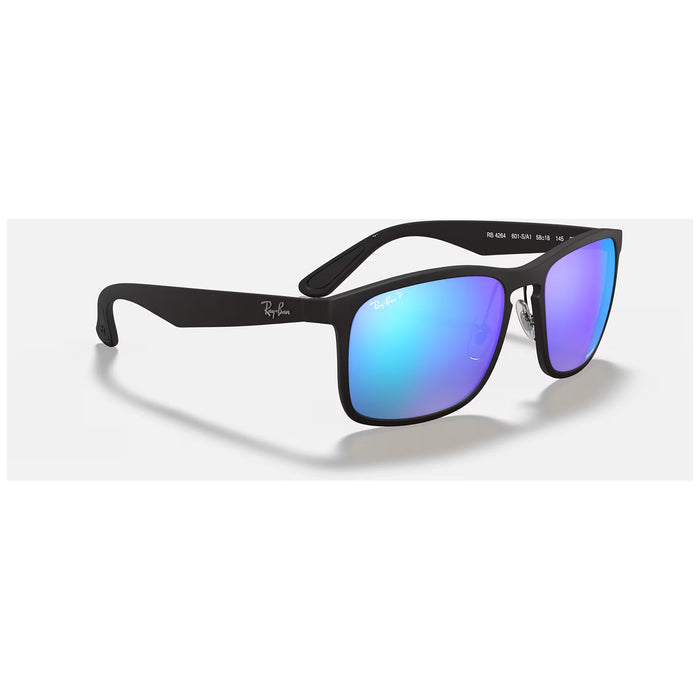 Ray Ban RB4264 Sunglasses Matte Black/Blue Polarized+