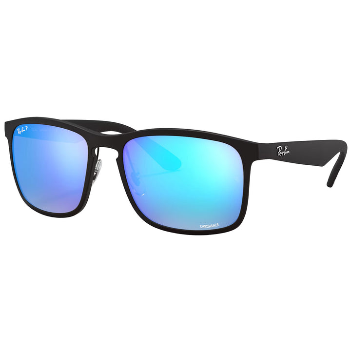 Ray Ban RB4264 Sunglasses Matte Black/Blue Polarized+