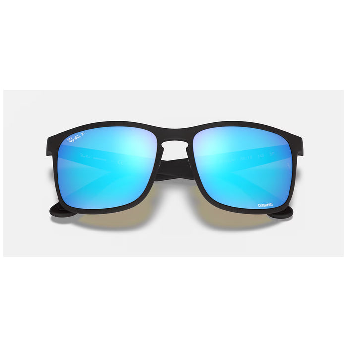Ray Ban RB4264 Sunglasses Matte Black/Blue Polarized+