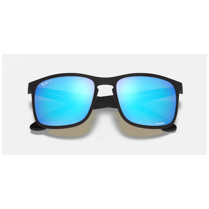 Ray Ban RB4264 Sunglasses Matte Black/Blue Polarized+