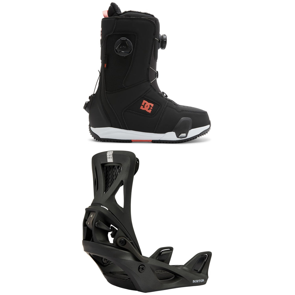 DC Phase Boa Pro Step On Snowboard Boots + Burton Step On Escapade Snowboard Bindings - Women's