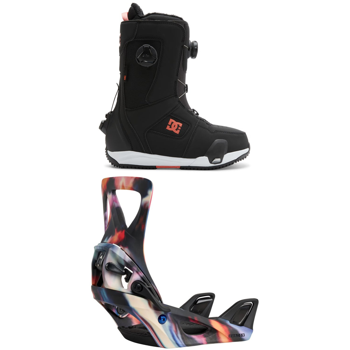 DC Phase Boa Pro Step On Snowboard Boots + Burton Step On Snowboard Bindings - Women's