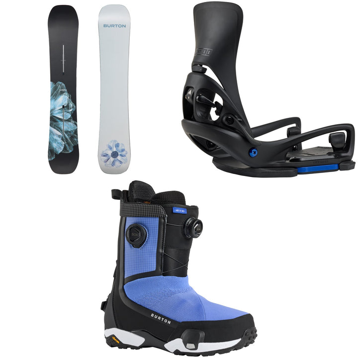 Burton Process Snowboard + Step on Cartel X EST Snowboard Bindings + Highshot X Step On Snowboard Boots 2026