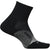Feetures Elite Light Cushion Quarter Socks - Unisex Black