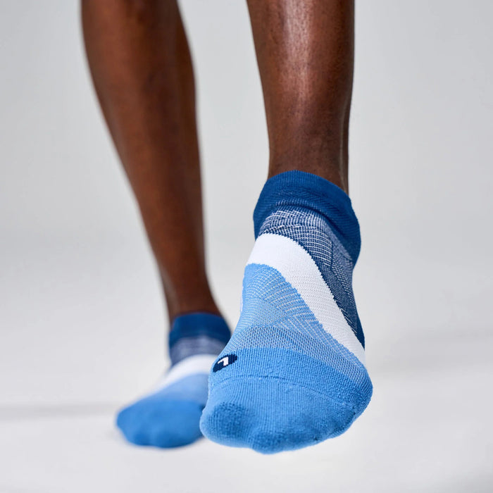 Feetures Elite Light Cushion Tab Socks - Unisex Blue Wave