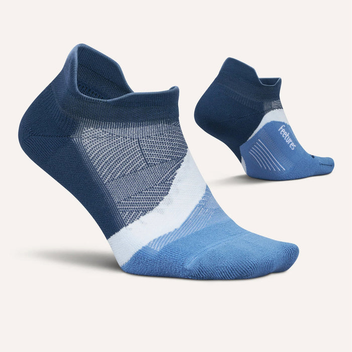 Feetures Elite Light Cushion Tab Socks - Unisex Blue Wave