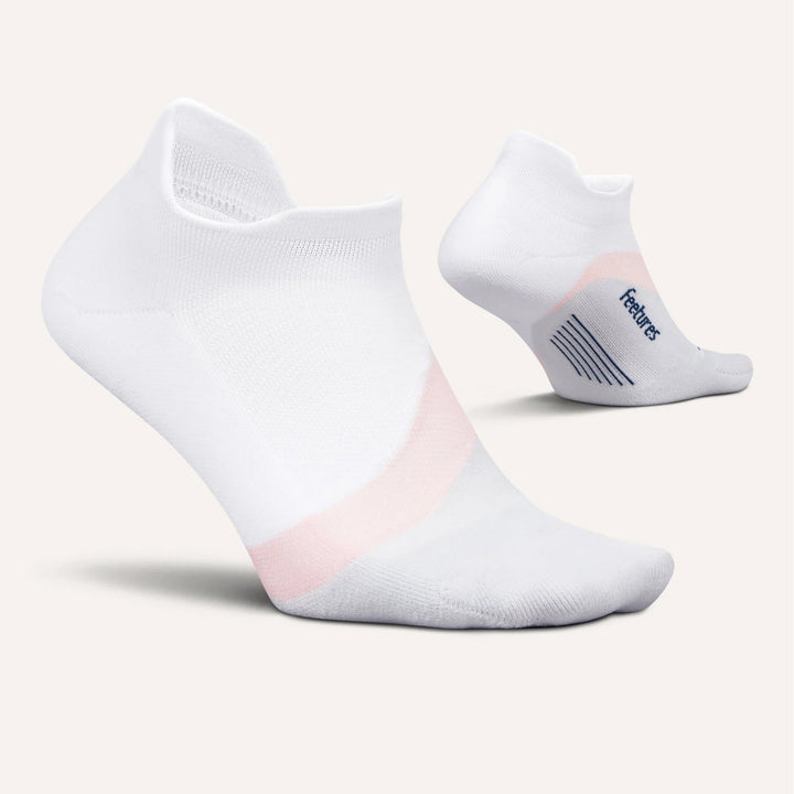 Feetures Elite Light Cushion Tab Socks - Women's White Rose