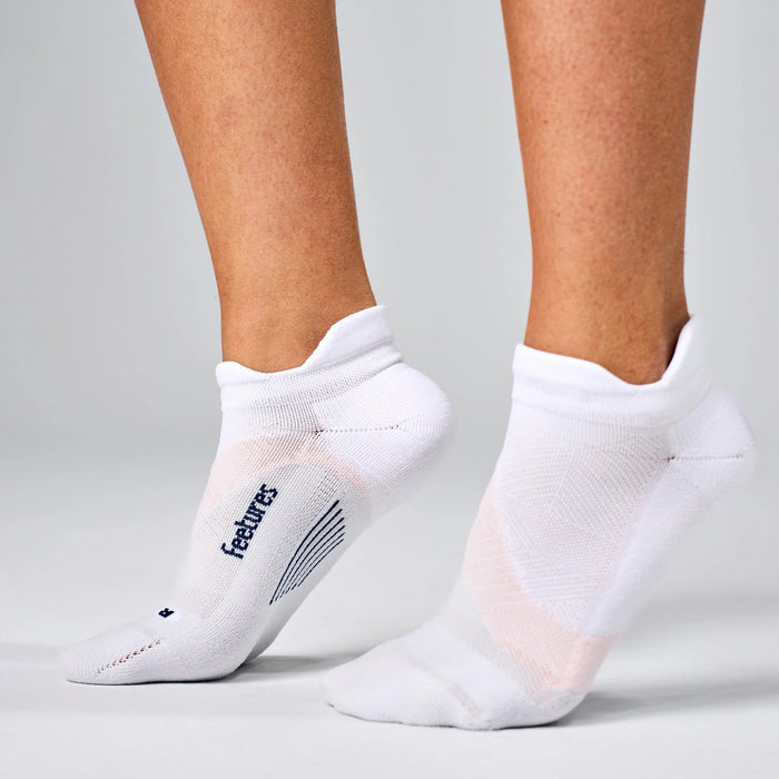 Feetures Elite Light Cushion Tab Socks - Women's White Rose