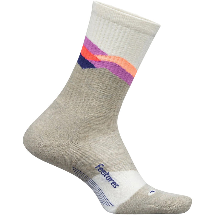 Feetures Elite Trail Mini Crew Max Cushion Socks - Women's Mountain High Cream