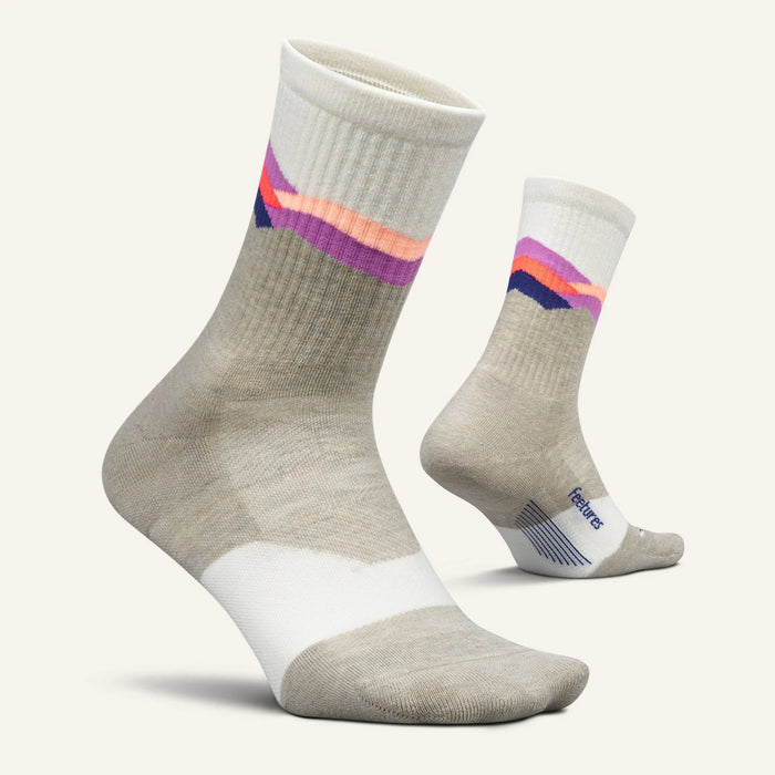 Feetures Elite Trail Mini Crew Max Cushion Socks - Women's Mountain High Cream
